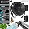Afbeelding van KESSER® Slanghaspel met tuinslang 15 m | waterslanghaspel voor wandmontage | wandhouder | 180° draai