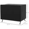 Afbeelding van Outsunny Buiten schommelhoes - PE - L215 x B155 x H150 cm - Zwart