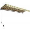 Afbeelding van Outsunny zonnescherm, Polyester Geel+Grijs - L2,95 x B2,45 m - Markies