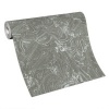 Afbeelding van EB-Erismann Vliesbehang marmerlook grafische golven grijs zilver metallic 10358-15