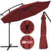 Afbeelding van Tillvex Parasol Ø 300 cm met zwengel, hoes en windbescherming - Waterdicht en UV-bestendig