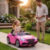 Afbeelding van AIYAPLAY Elektrische Loopauto - Kunststof, Metaal - 107L x 62,5B x 44H cm - Roze