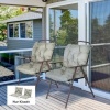 Afbeelding van Outsunny Buiten zitkussen set - Polyester, schuim - 98L x 50B x 8H cm - Lichtgrijs