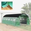 Afbeelding van Outsunny Folietunnel kas van kunststof en staal - 600L x 300B x 198H cm 
