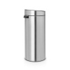 Afbeelding van Brabantia Touch Bin Prullenbak - 30 liter - Mat RVS Vingerafdrukbestendig