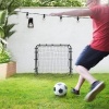Afbeelding van HOMCOM Voetbal Rebounder - PE, Staal - 100L x 95B x 90H cm - Zwart