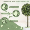 Afbeelding van HOMCOM Set van 2 UV-bestendige kunstbuxusballen, 45 cm, moderne decoratie voor binnen en buiten
