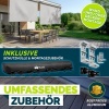 Afbeelding van tillvex® Verticale zonwering 160 x 250 cm, waterdicht, voor binnen en buiten, met handslinger