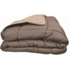 Afbeelding van Bedrukt Dekbed Hoesloos Wasbaar Zonder Overtrek Lits Jumeaux - Taupe & Linnen 240x220cm - Taupe brui