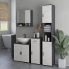 Afbeelding van Kleankin badkamerkast - spaanplaat - 30x30x82 cm - grijs