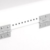 Afbeelding van Witte metalen broodtrommel met handvat - 17x42x24 cm