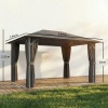 Afbeelding van Outsunny Tuinpaviljoen - Metaal, Polyester - 394L x 294B x 255H cm - Donkergrijs