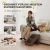 Afbeelding van PawHut Huisdiertrap van Kunststof, EVA - 50L x 30,5B x 36,5H cm - Bruin