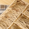 Afbeelding van HOMCOM Opbergmand Waterhyacint, Metaal - 36L x 26B x 5H cm - Natuurlijk Hout