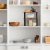 Afbeelding van Relaxdays keukenrek, 2-delige set, stapelbaar rek voor kruiden en borden, industrieel design, bruin/
