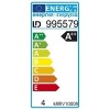 Afbeelding van LED-druppelgloeilamp H=33cm, warm wit, E27 fitting, 420 lumen