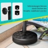 Afbeelding van Outsunny Middenpoot Parasolvoet-HDPE, beton-Ø45 x 36H cm-Zwart