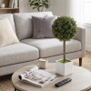 Afbeelding van HOMCOM Kunststof Kunstmatige Topiaries 10x10x45 cm Groen