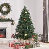 Afbeelding van HOMCOM kerstboom - kunststof/metaal - Ø90 x 180 cm - groen
