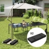 Afbeelding van Outsunny - Set van Zandzakken - Oxford Stof - Zwart