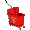 Afbeelding van Homcom Mopemmer met wringer - Kunststof - 60L x 27B x 70,5H cm - Rood