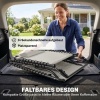 Afbeelding van Outsunny Ligstoel van staal, crème witte mesh stof
