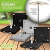 Afbeelding van tillvex® Granieten parasolvoet met wielen en handgreep 27 kg, vierkant, voor stokken 16-48 mm