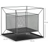 Afbeelding van Outsunny Vuurkorf Metaal 45L x 45B x 43H cm Zwart