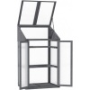 Afbeelding van Outsunny kas - grijs dennenhout en kunststof - 70L x 50B x 120H cm