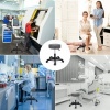 Afbeelding van Verstelbare rolstoel met 360° draaibaarheid, 10 cm kussen en 8 kleuren (Grijs)