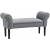 Afbeelding van HOMCOM Bettbank van schuimstof, zeildoek - 102 x 36 x 51 cm - Donkergrijs