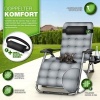 Afbeelding van tillvex® Opvouwbare Ligstoel tot 200kg | Weerbestendig Zonnebed voor Tuin & Balkon