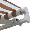 Afbeelding van Outsunny Aluminium, Metaal, Polyester - Beige + Wit - L295 x B245 cm - Zonnescherm