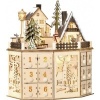 Afbeelding van HOMCOM Kerst Adventskalender Multiplex 25B x 20D x 29H cm Natuurhout