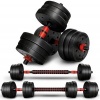 Afbeelding van Verstelbare halterset 20 kg - 2-in-1 dumbbell set voor krachttraining en armtraining