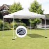 Afbeelding van Outsunny - 4 x 2,2 kg Paviljoen Standvoet - Ø20 x 4,5 cm - Zwart