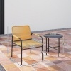 Afbeelding van Outsunny Rattan Bistroset - Staal, PE-Rattan - 54L x 66B x 76H cm - Geel