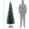 Afbeelding van HOMCOM Kerstboom 390 takken met kunststof standaard groen 830-182