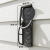 Afbeelding van SPORTNOW Metalen Zwart Fiets Wandhouder 25,5L x 10,5B x 4H cm