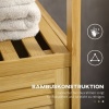 Afbeelding van Kleankin badkamerkast van bamboe - 33L x 36,5B x 67H cm - natuurlijk