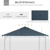 Afbeelding van Outsunny Partytentdak - 298 x 298 cm - Polyester - Donkergrijs