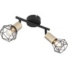 Afbeelding van Globo - Moderne Plafondlamp Zwart - H:20cm - E14 - Voor Binnen - Metaal