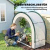 Afbeelding van Outsunny Kas-PE, glasvezel 200L x 80B x 164H cm - Groen