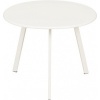Afbeelding van Mica Decorations Seattle Bijzettafel voor Buiten - Rond - H30 x Ø38 cm - Wit Metaal