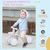 Afbeelding van AIYAPLAY Loopfiets voor kinderen 12-36 maanden, met verstelbare zitting en mand, roze