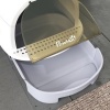 Afbeelding van Pawhut Kattenbak van Kunststof - 40,5L x 52B x 39H cm - Grijs