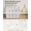 Afbeelding van SONGMICS Caviaverblijf met bodempanelen, 125 x 63 x 42 cm