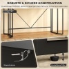 Afbeelding van Homcom Schrijfbureau van Spaanplaat en Metaal - 120x60x77 cm - Zwart