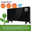 Afbeelding van KESSER® Glazen convector glazen verwarming elektrische radiator APP WiFi functie incl. afstandsbedie
