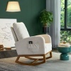 Afbeelding van Pannow gestoffeerde schommelstoel, mid-century, moderne schommelstoel voor de kinderkamer